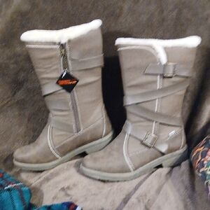 totes Women's Gray Winter Boots